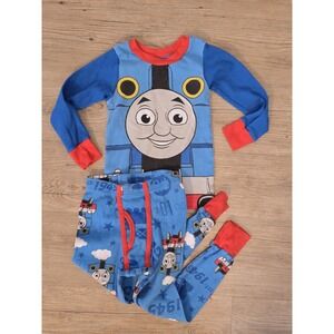 Thomas & Friends Toddler Size 3 Waffle Knit 2 Pc Pyjama Set 2014